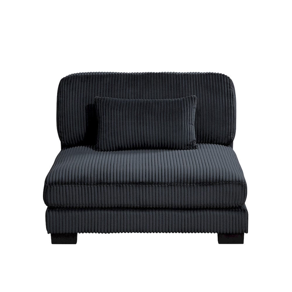 Homelegance  - Traverse 5-Piece Modular Sectional in Black - 8555BKx5SC  view 4