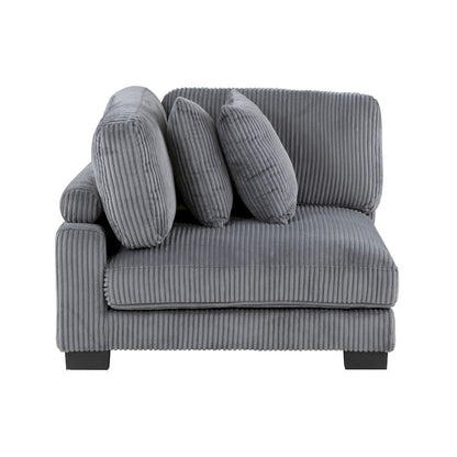 Homelegance  - Traverse 5-Piece Modular Sectional in Gray - 8555GYx2AC3CR  view 4