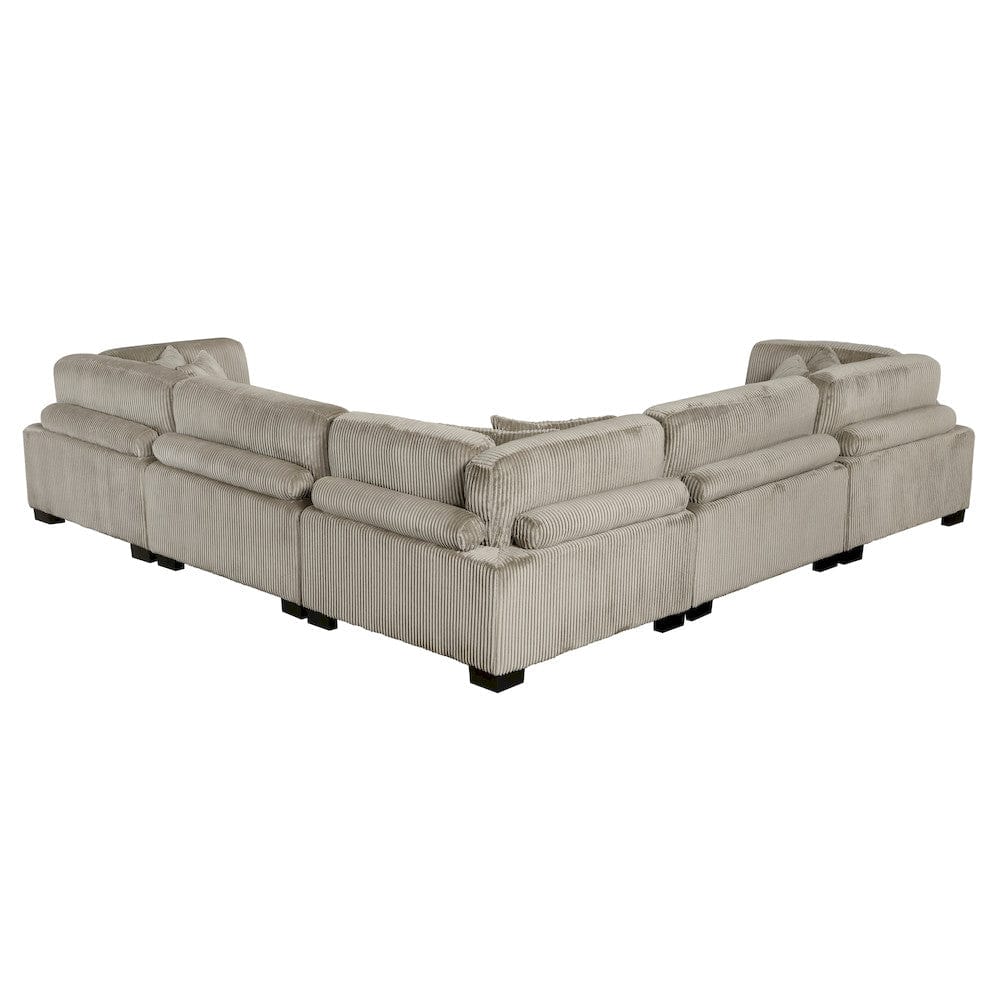 Homelegance  - Traverse 5-Piece Modular Sectional in Taupe - 8555GBx2AC3CR  view 10