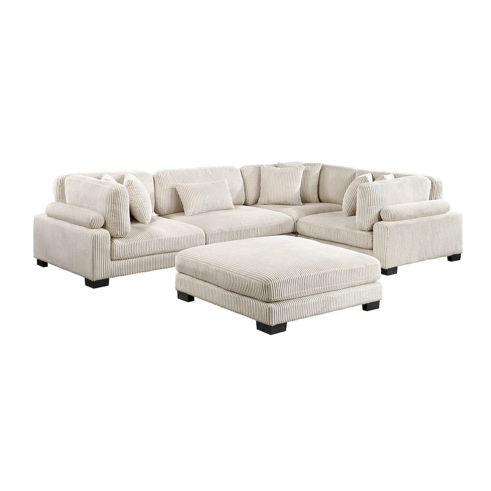 Homelegance  - Traverse 5-Piece Modular Sectional W/ Ottoman - 8555BEx3CRACOT  view 1