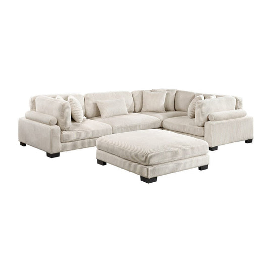 Homelegance  - Traverse 5-Piece Modular Sectional W/ Ottoman - 8555BEx3CRACOT  view 1