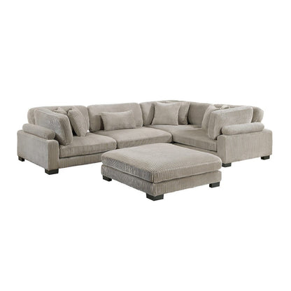 Homelegance  - Traverse 5-Piece Modular Sectional W/ Ottoman - 8555GBx3CRACOT  view 1