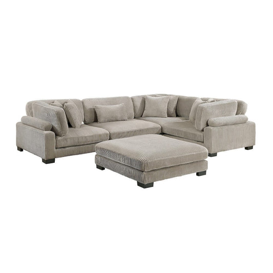 Homelegance  - Traverse 5-Piece Modular Sectional W/ Ottoman - 8555GBx3CRACOT  view 1