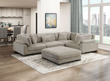 Homelegance  - Traverse 5-Piece Modular Sectional W/ Ottoman - 8555GBx3CRACOT  view 9