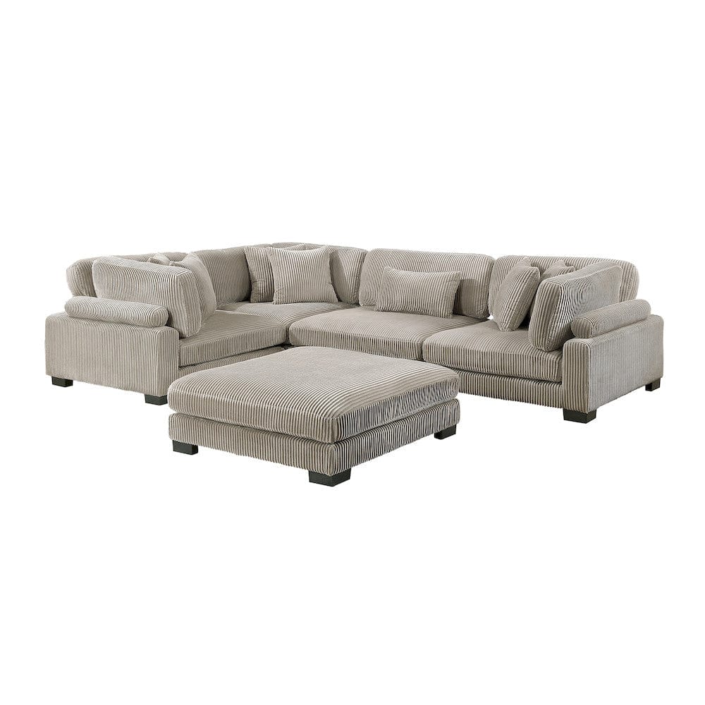 Homelegance  - Traverse 5-Piece Modular Sectional W/ Ottoman - 8555GBx3CRACOT  view 11