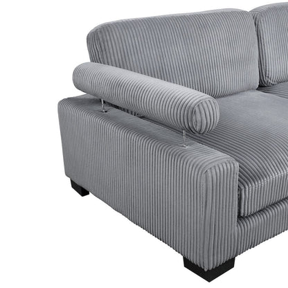 Homelegance  - Traverse 5-Piece Modular Sectional W/ Ottoman - 8555GYx3CRACOT  view 4