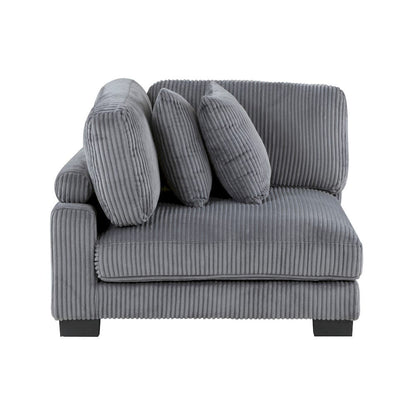 Homelegance  - Traverse 5-Piece Modular Sectional W/ Ottoman - 8555GYx3CRACOT  view 6