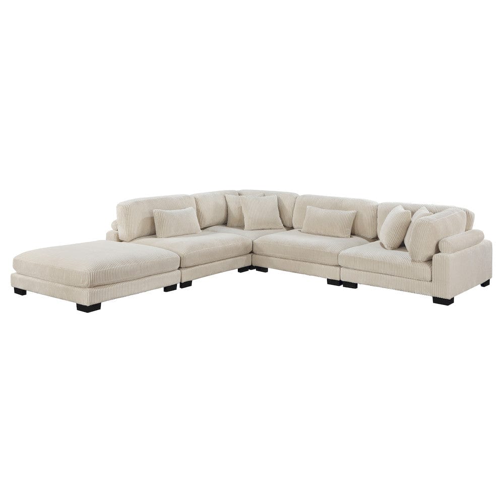 Homelegance  - Traverse 5-Piece Modular Sectional W/ Ottoman in Beige - 8555BEx5OT  view 8
