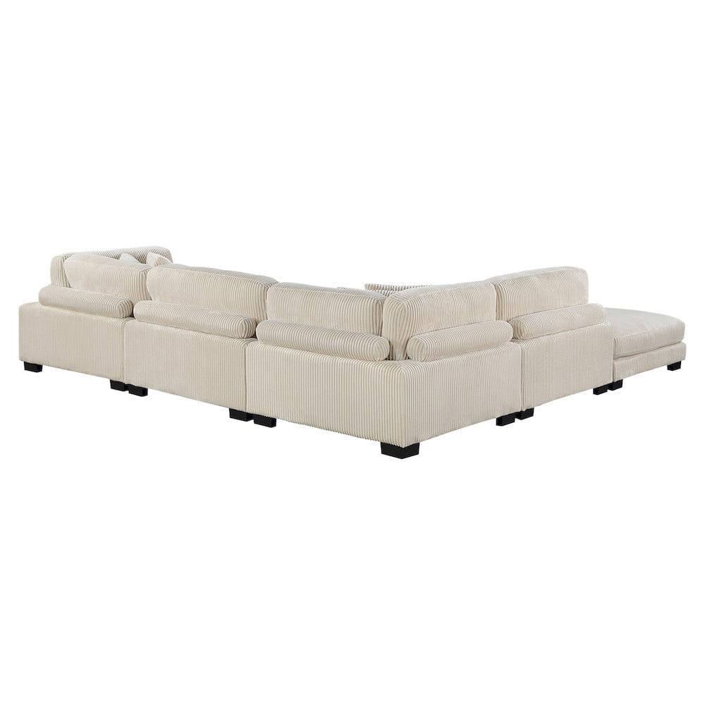 Homelegance  - Traverse 5-Piece Modular Sectional W/ Ottoman in Beige - 8555BEx5OT  view 11