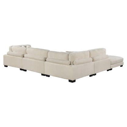 Homelegance  - Traverse 5-Piece Modular Sectional W/ Ottoman in Beige - 8555BEx5OT  view 11
