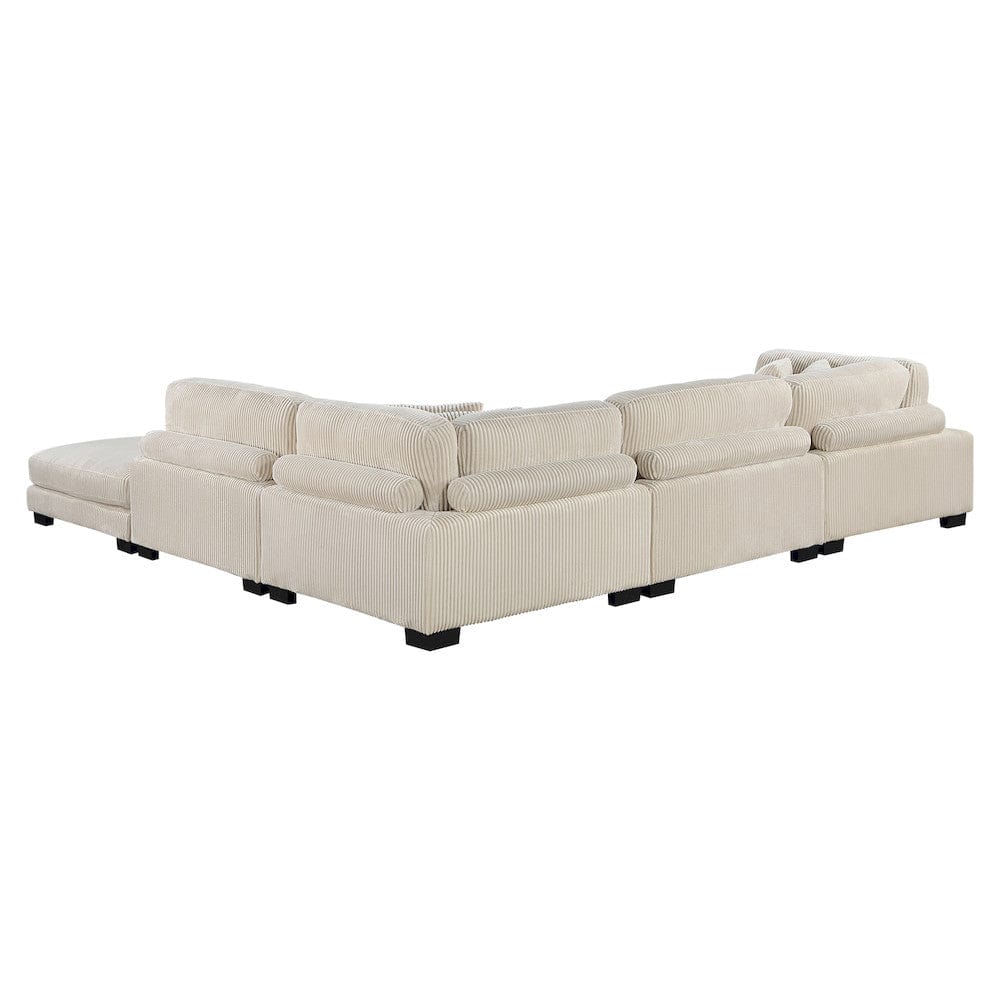 Homelegance  - Traverse 5-Piece Modular Sectional W/ Ottoman in Beige - 8555BEx5OT  view 12