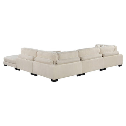 Homelegance  - Traverse 5-Piece Modular Sectional W/ Ottoman in Beige - 8555BEx5OT  view 12