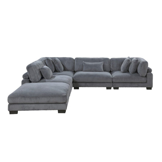 Homelegance  - Traverse 5-Piece Modular Sectional W/ Ottoman in Gray - 8555GYx5OT  view 1
