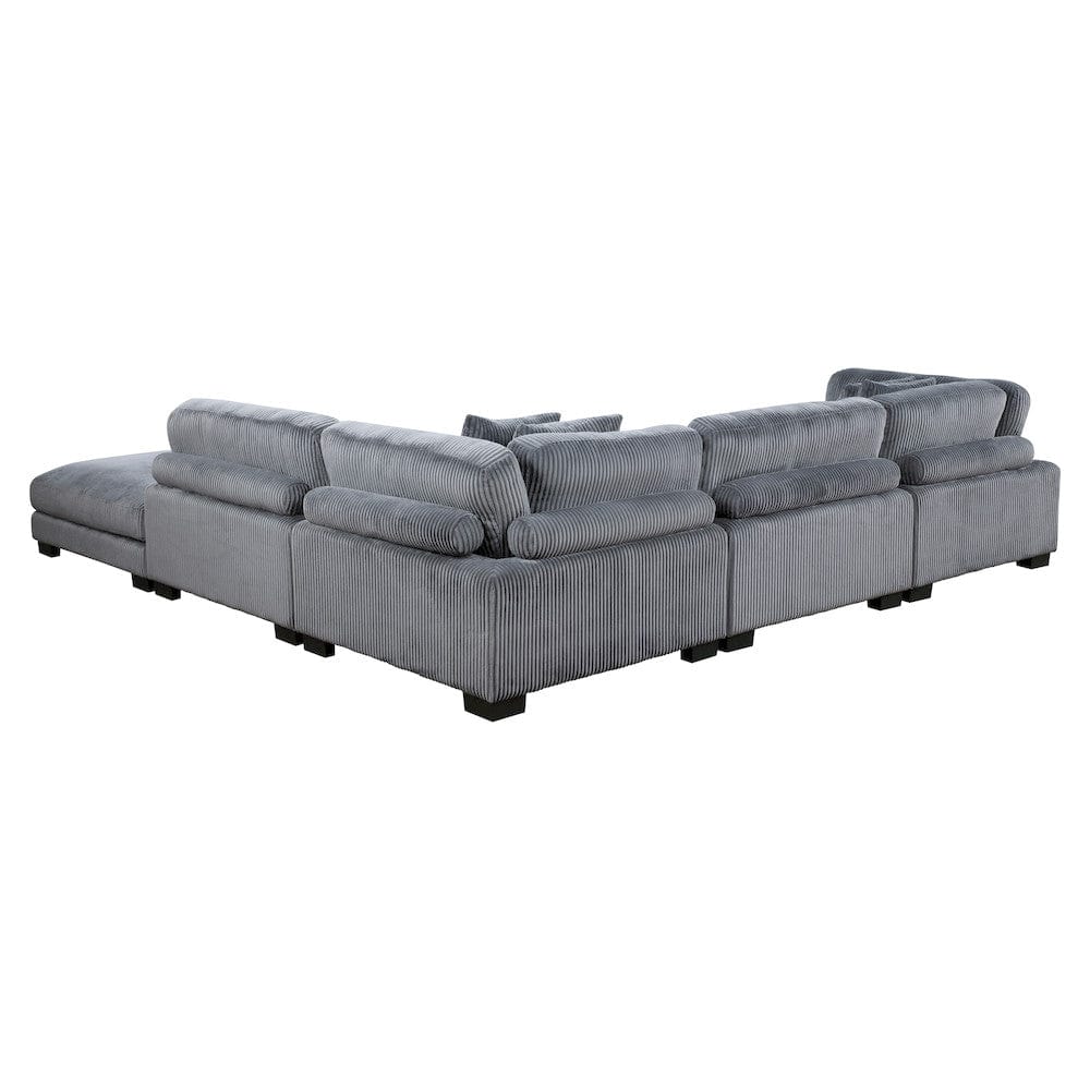 Homelegance  - Traverse 5-Piece Modular Sectional W/ Ottoman in Gray - 8555GYx5OT  view 2