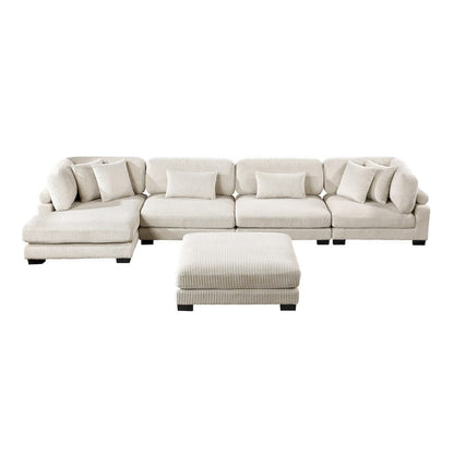Homelegance  - Traverse 5-Piece Modular Sectional W/ Reversible Chaise and Ottoman - 8555BExCR2ACVCOT  view 2