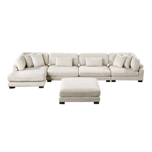 Homelegance  - Traverse 5-Piece Modular Sectional W/ Reversible Chaise and Ottoman - 8555BExCR2ACVCOT  view 2