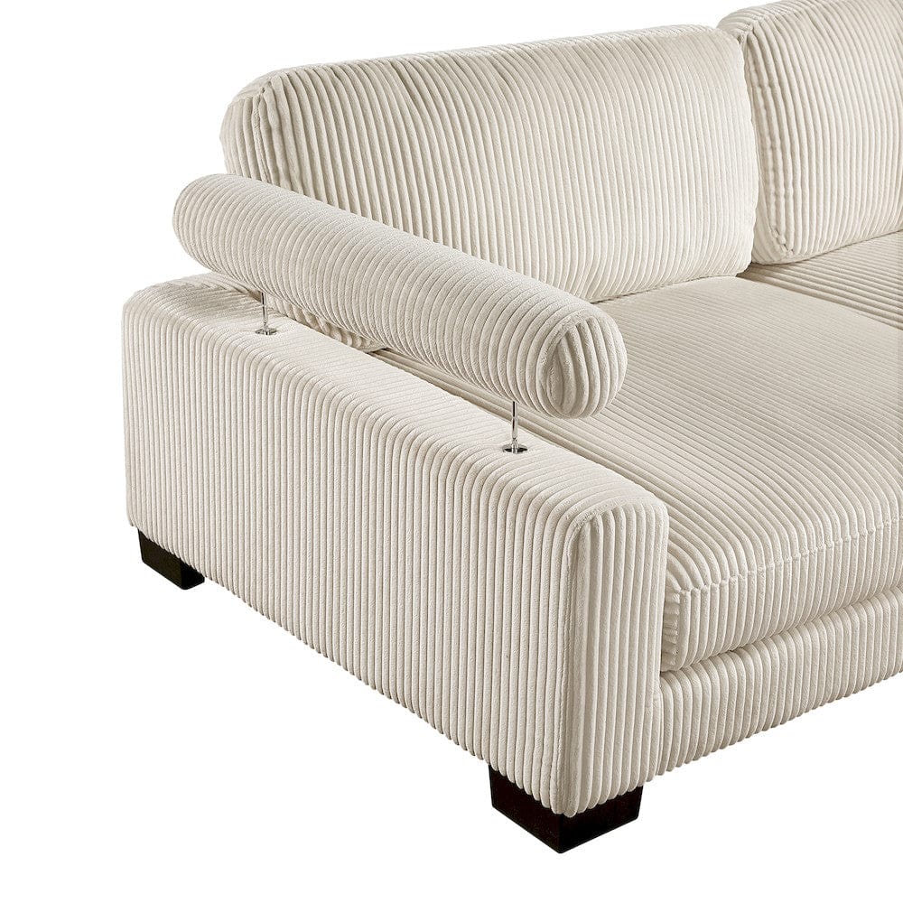 Homelegance  - Traverse 5-Piece Modular Sectional W/ Reversible Chaise and Ottoman - 8555BExCR2ACVCOT  view 5
