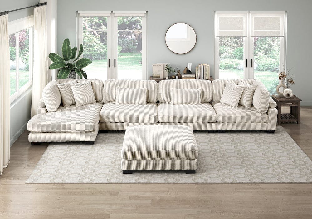 Homelegance  - Traverse 5-Piece Modular Sectional W/ Reversible Chaise and Ottoman - 8555BExCR2ACVCOT  view 12