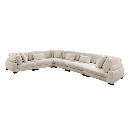 Homelegance  - Traverse 6-Piece Modular Sectional in Beige - 8555BEx3CR3AC  view 1