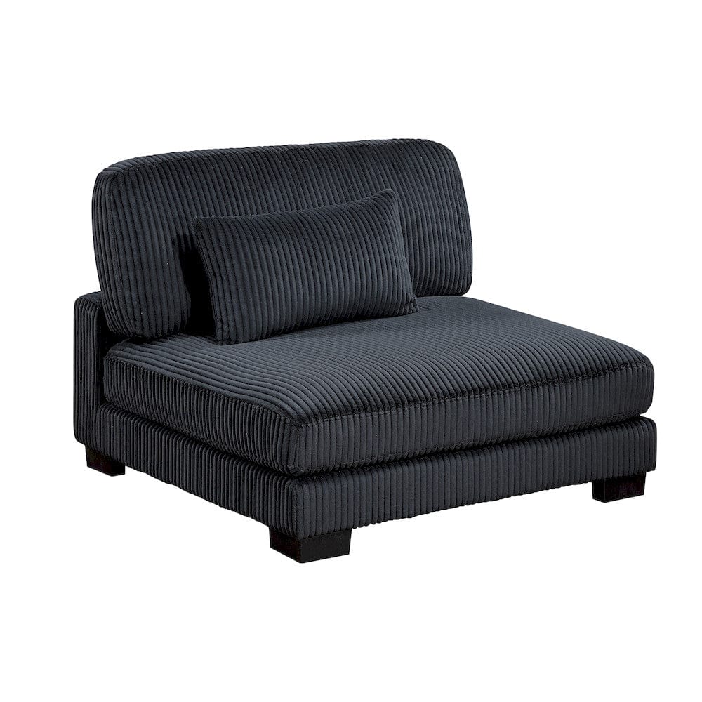 Homelegance  - Traverse 6-Piece Modular Sectional in Black - 8555BKx3CR3AC  view 7