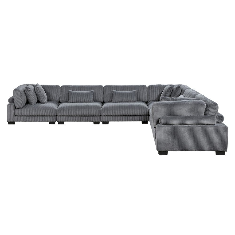 Homelegance  - Traverse 6-Piece Modular Sectional in Gray - 8555GYx3CR3AC  view 1
