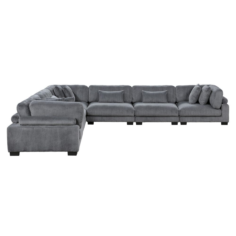 Homelegance  - Traverse 6-Piece Modular Sectional in Gray - 8555GYx3CR3AC  view 4