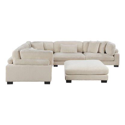 Homelegance  - Traverse 6-Piece Modular Sectional W/ Ottoman in Beige - 8555BEx3CR2ACOT  view 10