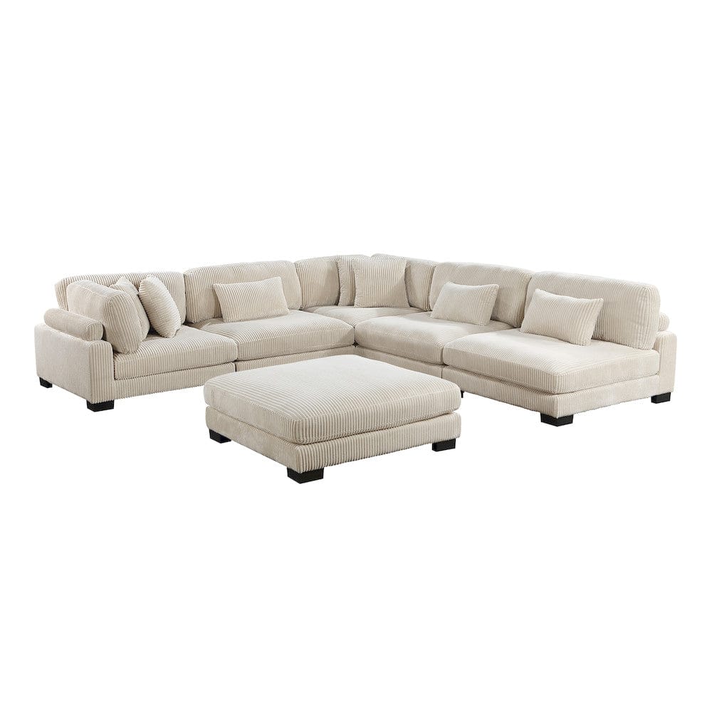 Homelegance  - Traverse 6-Piece Modular Sectional W/ Ottoman in Beige - 8555BEx6OT  view 2