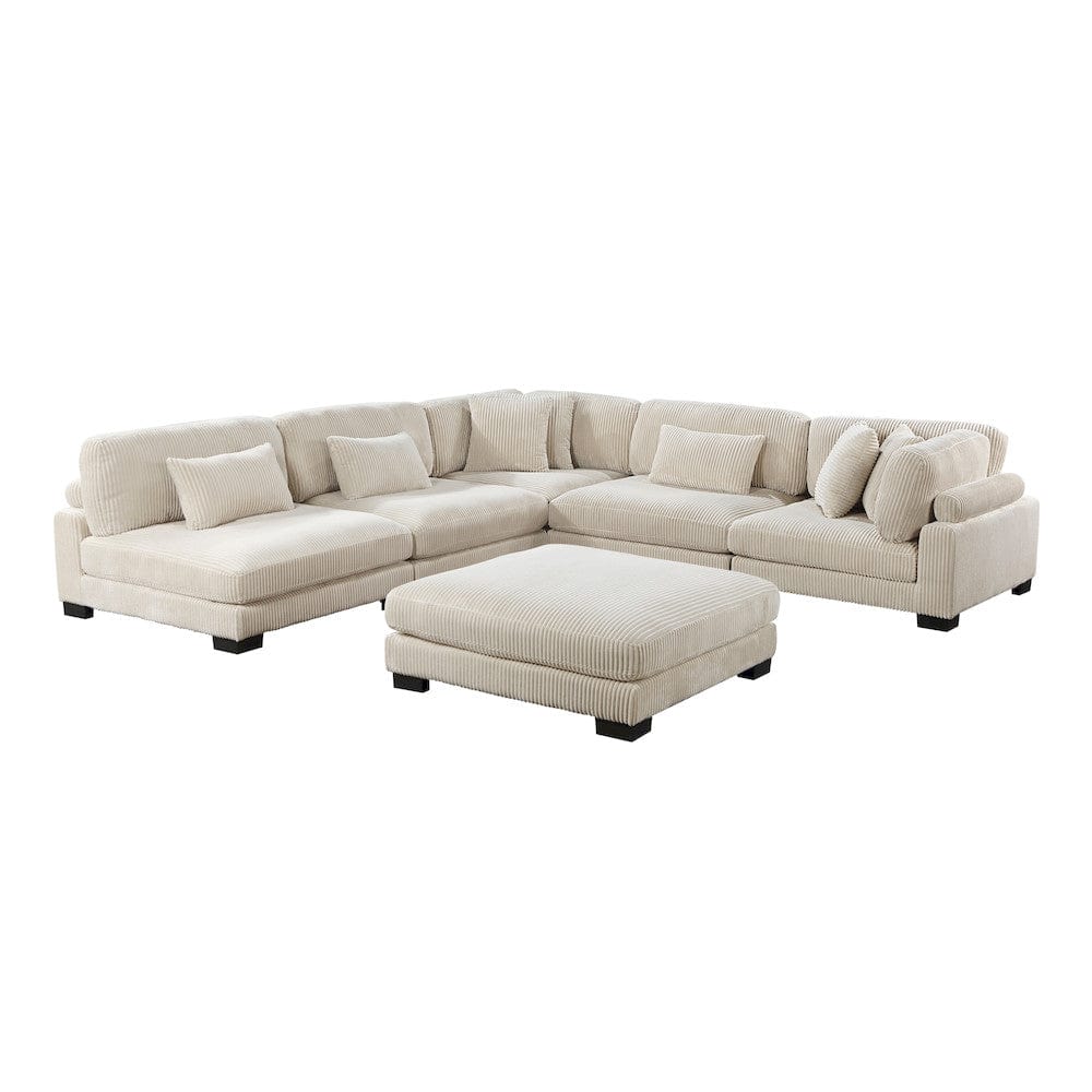 Homelegance  - Traverse 6-Piece Modular Sectional W/ Ottoman in Beige - 8555BEx6OT  view 3