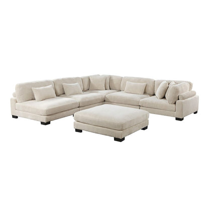 Homelegance  - Traverse 6-Piece Modular Sectional W/ Ottoman in Beige - 8555BEx6OT  view 3