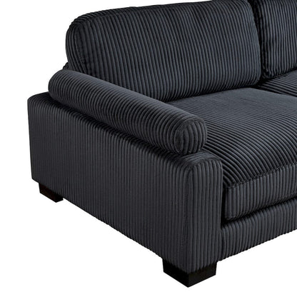 Homelegance  - Traverse 6-Piece Modular Sectional W/ Ottoman in Black - 8555BKx3CR2ACOT  view 6