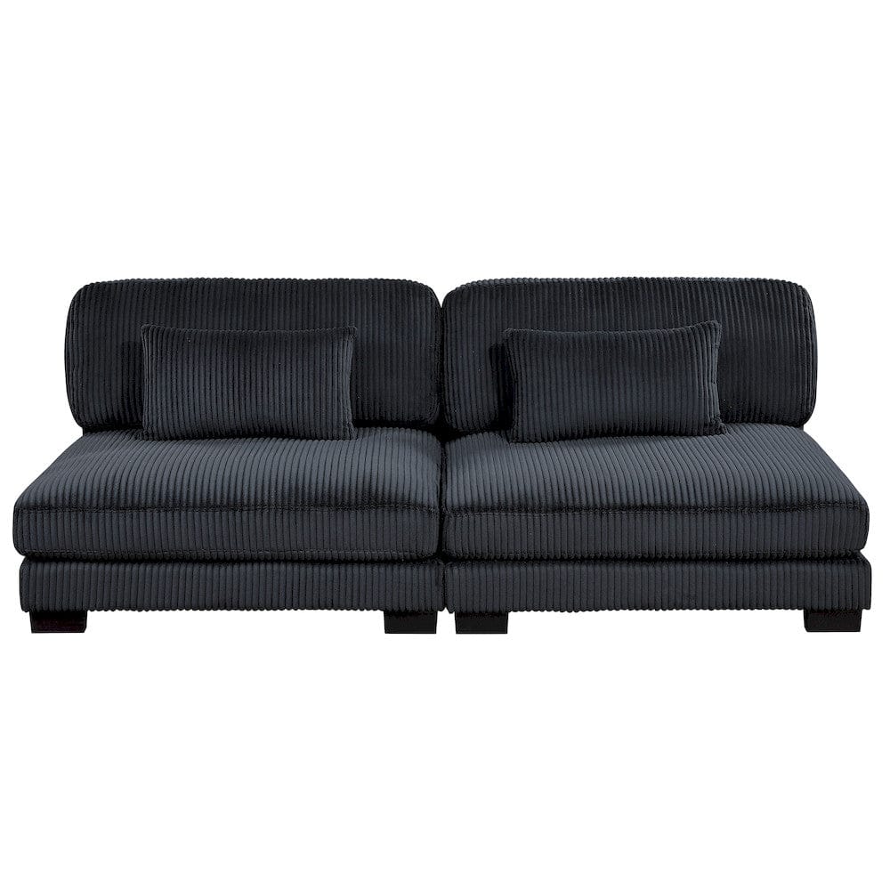 Homelegance  - Traverse 6-Piece Modular Sectional W/ Ottoman in Black - 8555BKx6OT  view 3