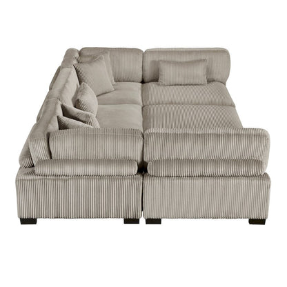 Homelegance  - Traverse 6-Piece Modular Sectional W/ Ottoman in Taupe - 8555GBx6OT  view 10