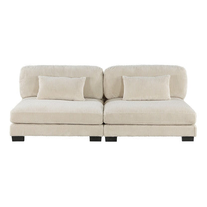 Homelegance  - Traverse 6-Piece Modular Sectional W/ Ottomans in Beige - 8555BEx2CR2AC2OT  view 3
