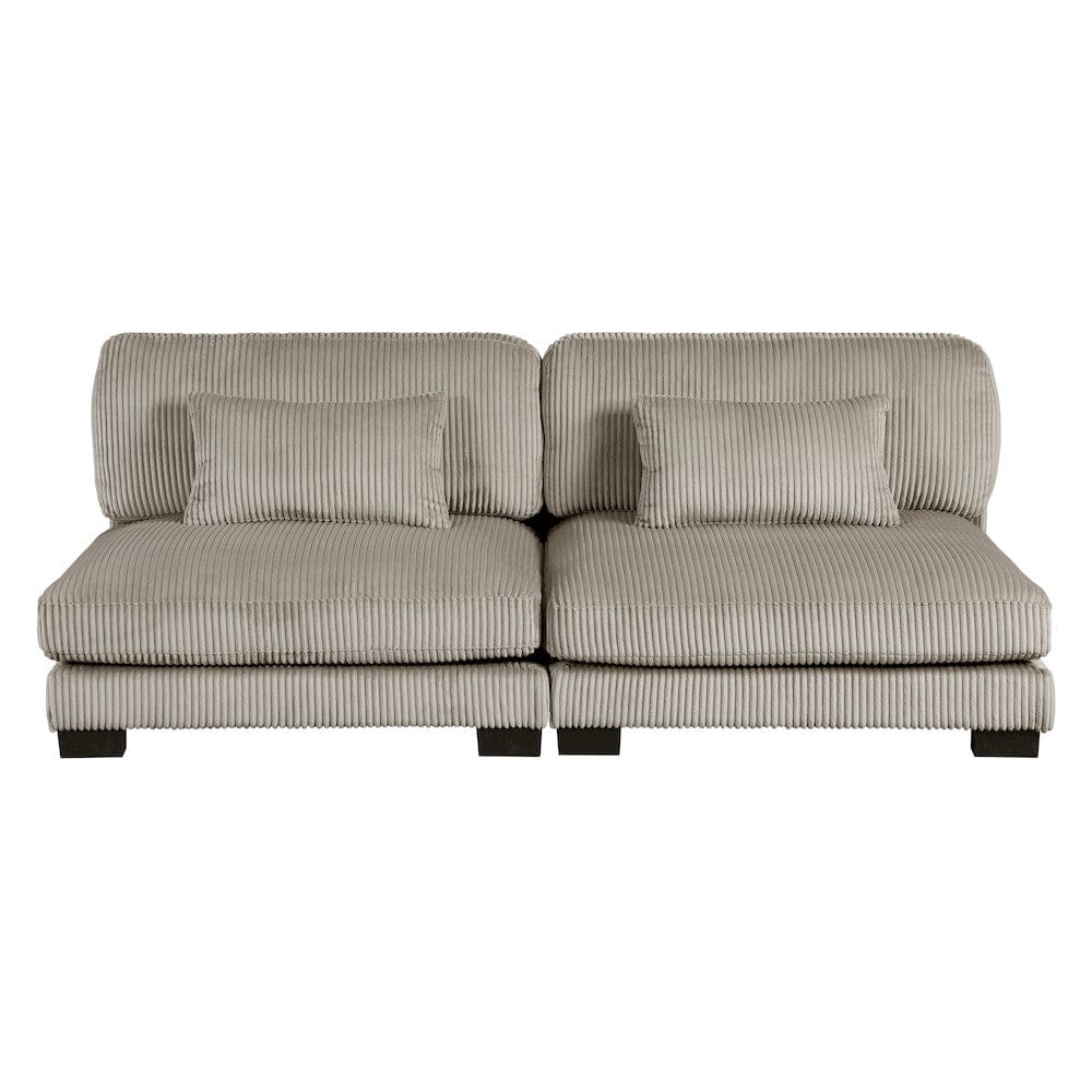 Homelegance  - Traverse 6-Piece Modular Sectional W/ Ottomans in Taupe - 8555GBx2CR2AC2OT  view 11