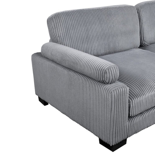 Homelegance  - Traverse 6-Piece Modular Sectional W/ Reversible Chaise in Gray - 8555GYx2CR3ACVC  view 2