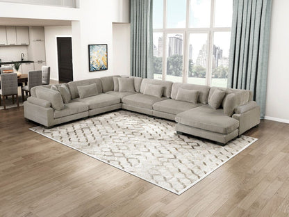Homelegance  - Traverse 6-Piece Modular Sectional W/ Reversible Chaise in Taupe - 8555GBx2CR3ACVC  view 3
