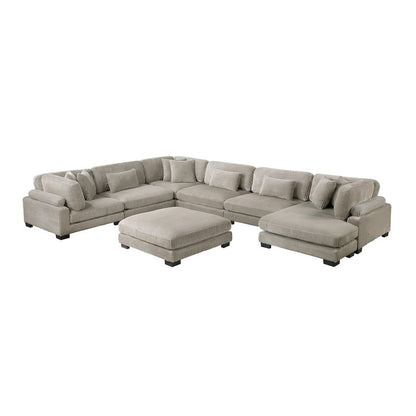 Homelegance  - Traverse 7-Piece Modular Sectional W/ Reversible Chaise and Ottoman in Taupe - 8555GBx2CR3ACVCOT  view 1