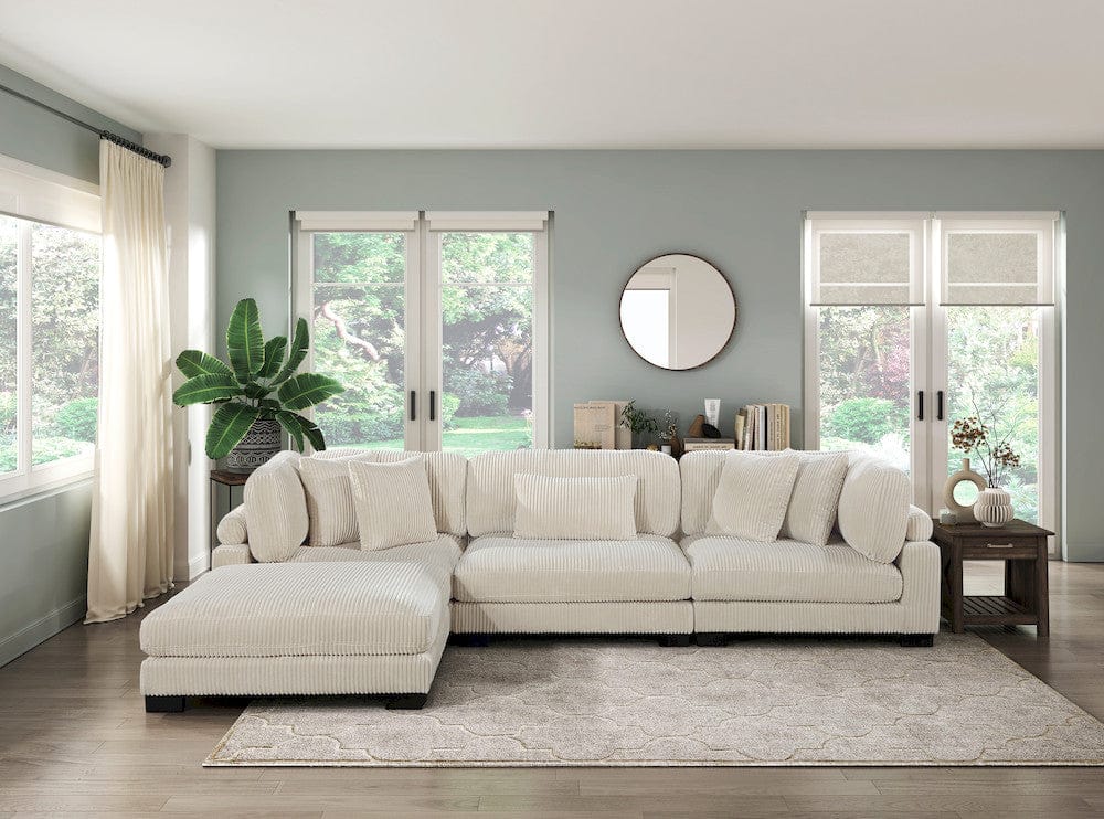 Homelegance  - Traverse Armless Chair in Beige - 8555BE-AC  view 6