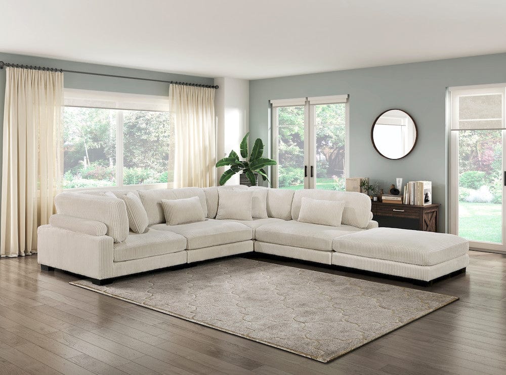 Homelegance  - Traverse Armless Chair in Beige - 8555BE-AC  view 11