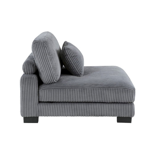 Homelegance  - Traverse Armless Chair in Gray - 8555GY-AC  view 2