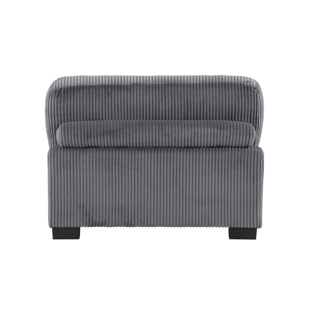 Homelegance  - Traverse Armless Chair in Gray - 8555GY-AC  view 3