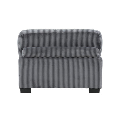 Homelegance  - Traverse Armless Chair in Gray - 8555GY-AC  view 3