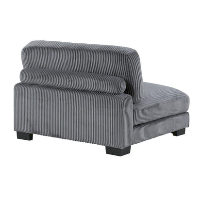 Homelegance  - Traverse Armless Chair in Gray - 8555GY-AC  view 5