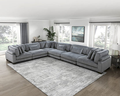 Homelegance  - Traverse Armless Chair in Gray - 8555GY-AC  view 6