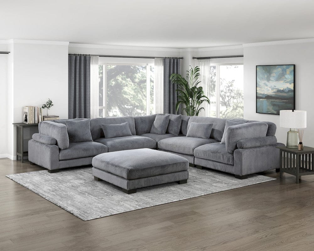 Homelegance  - Traverse Armless Chair in Gray - 8555GY-AC  view 10