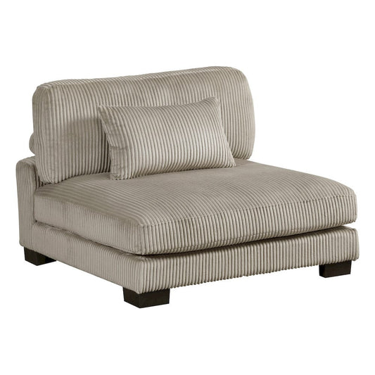 Homelegance  - Traverse Armless Chair in Taupe - 8555GB-AC  view 1