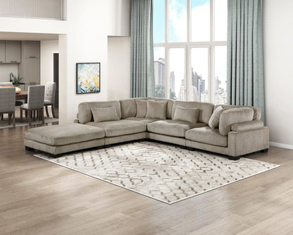 Homelegance  - Traverse Armless Chair in Taupe - 8555GB-AC  view 2