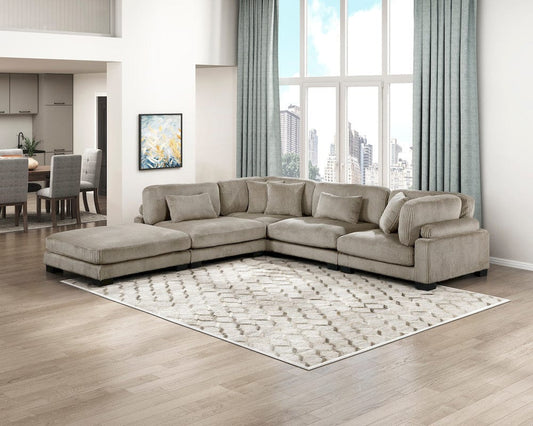 Homelegance  - Traverse Armless Chair in Taupe - 8555GB-AC  view 2