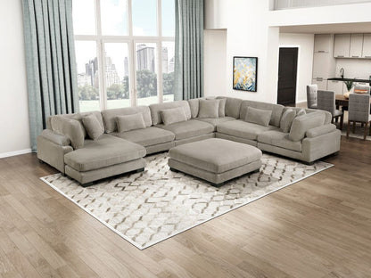 Homelegance  - Traverse Armless Chair in Taupe - 8555GB-AC  view 6